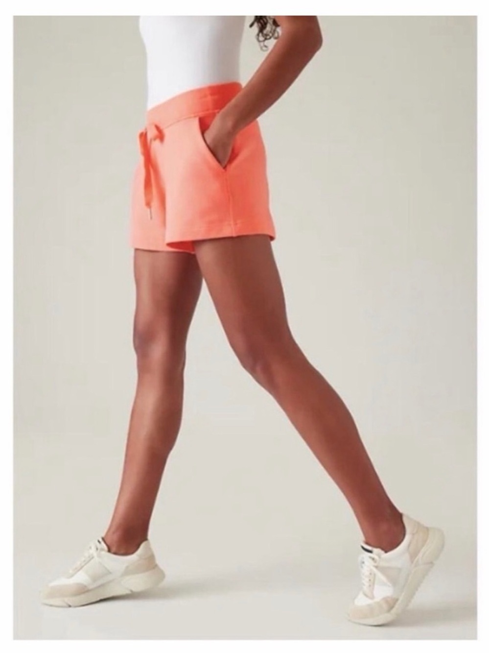 Athleta Coral Pink Balance 4” Shortie Mini Short